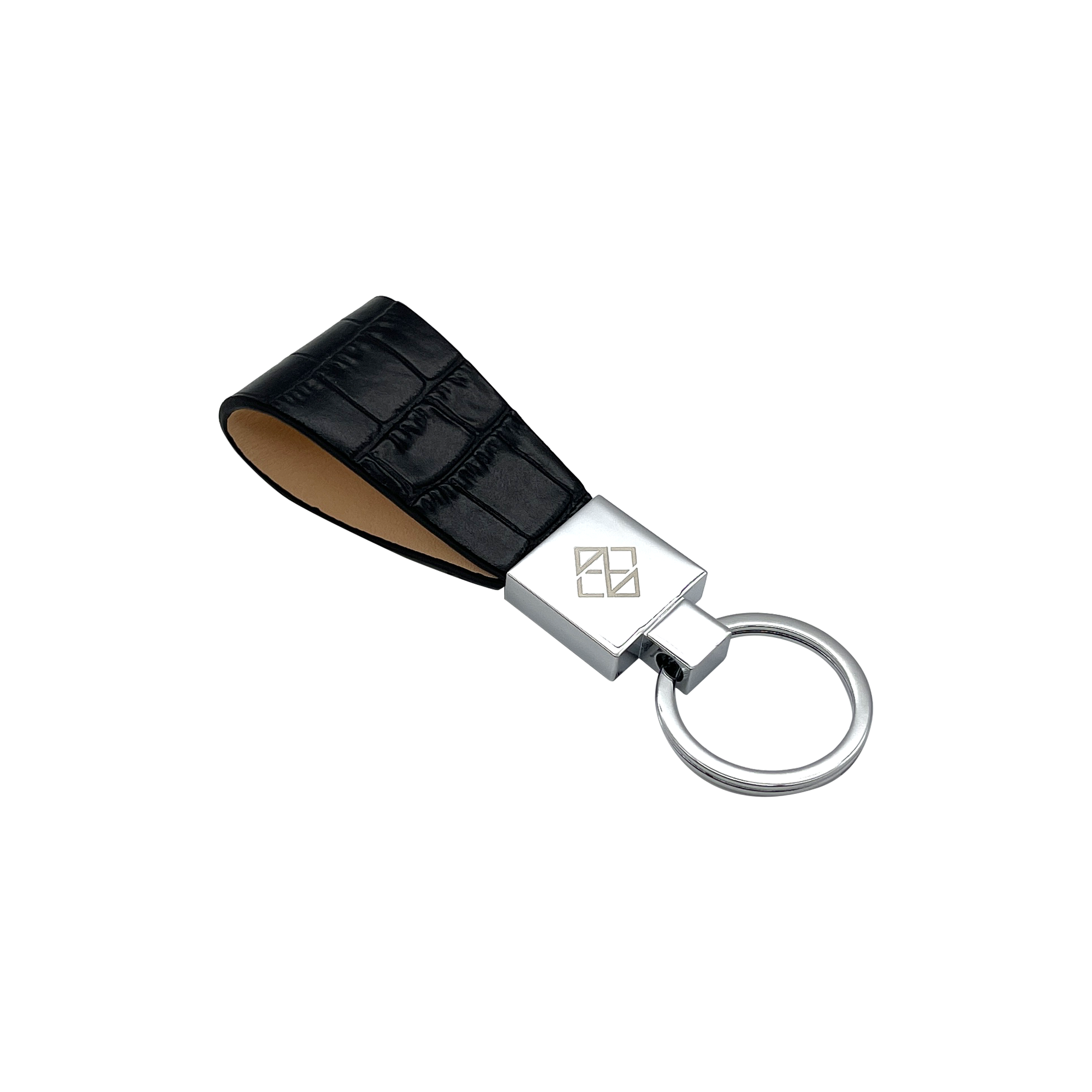 Croco Embossed Matte Leather Key Holder - ZILLIONAIRE - Luxury 