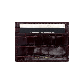 Card Holder – Croco Embossed Leather