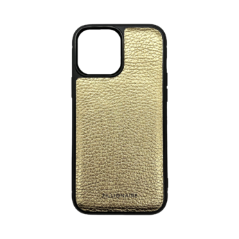 iPhone 13 Series Golden Pebbled Leather Case